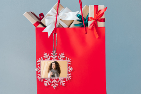 Fotosneeuwvlok decoratie