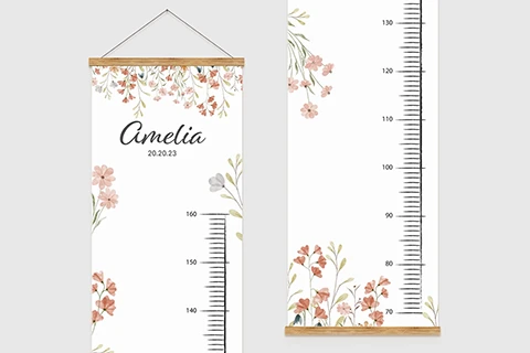 Gepersonaliseerde groeimeter bloesemmagie