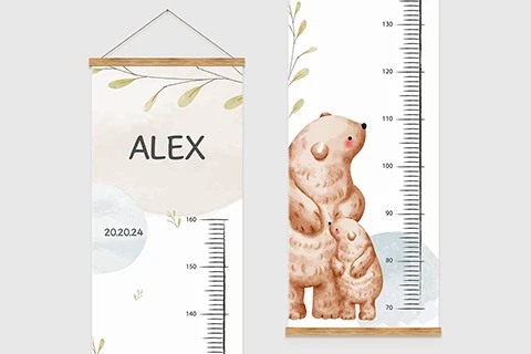 Gepersonaliseerde groeimeter beren