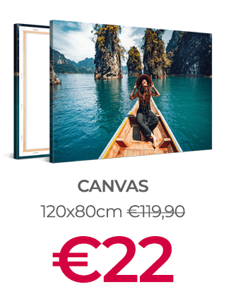 120x80cm Canvas Print voor €22 (i.p.v. €119,90)