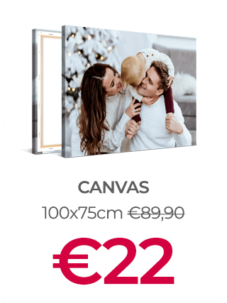 100x75cm Foto op Canvas voor €22 (i.p.v. €89,90)
