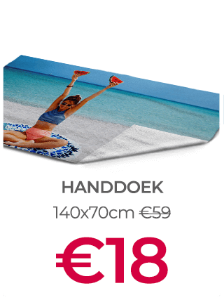 Foto op Handdoek voor €18 (i.p.v. €59)