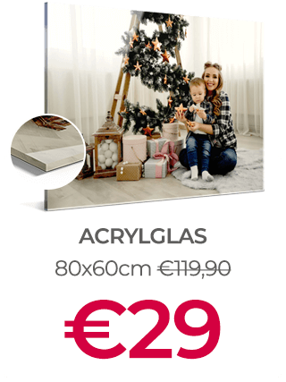 80x60cm Foto op Acrylglas voor €29 (i.p.v. €119,90)