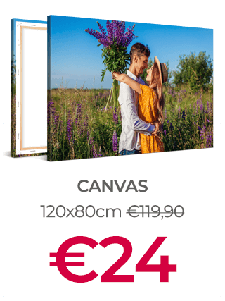 120x80cm Foto op Canvas voor €24 (i.p.v. €119,90)