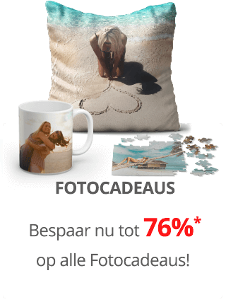 Fotocadeaus met korting tot -76%*