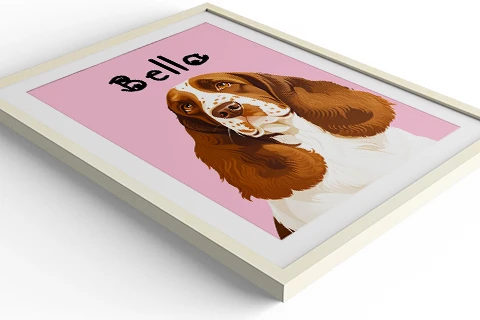 gepersonaliseerd portret van een huisdier