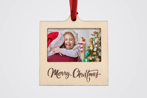 Mini fotolijst kerstversiering